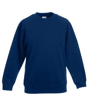 FELPA RAGLAN BAMBINO classic ( FRUIT OF THE LOOM ) navy